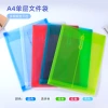 Transparent file bag, a4 material bag for student exams, drawstring, pp file bag, exam stationery storage bag, file bag details Picture